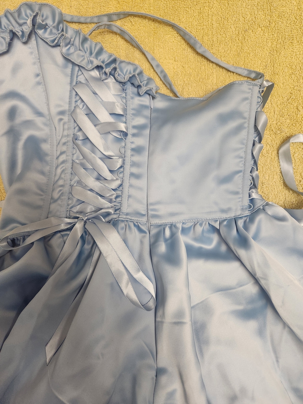 Dolls Kill Sugar Thrillz Size Small Takes The Cake Blue Mini Dress - Picture 8 of 11